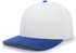 Pacific Headwear Pro-Wool Hook-And-Loop Adjustable Cap (705W), Color 'WhiteRoyal'